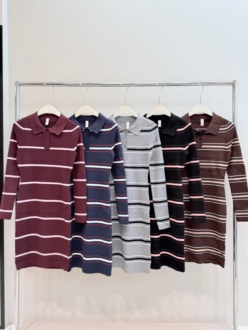 i127 - Vestido Polo RAYADO