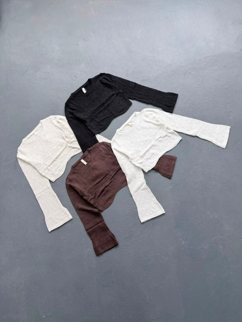 V226 - Sweater crop m/larga