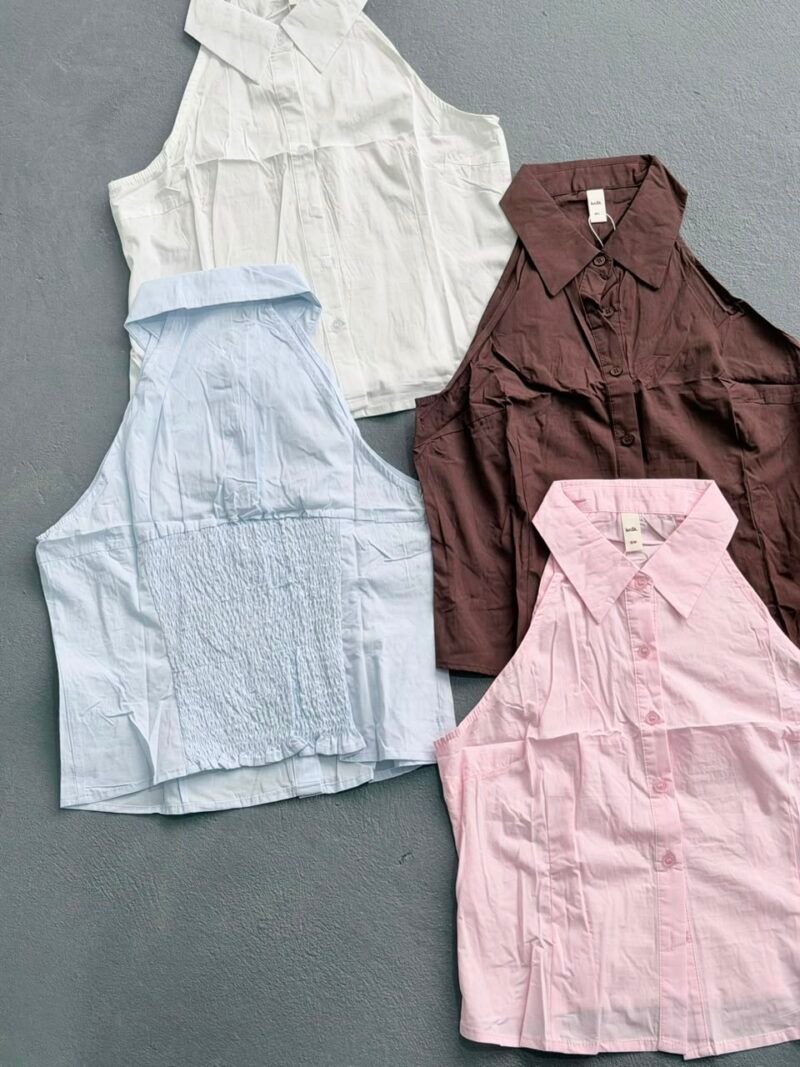 V236 - Camisa s/mangas espalda elastico