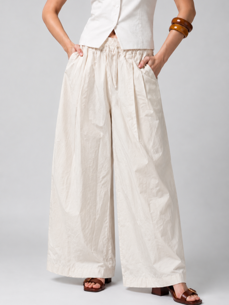 V193 - Pantalon ancho c/tiras