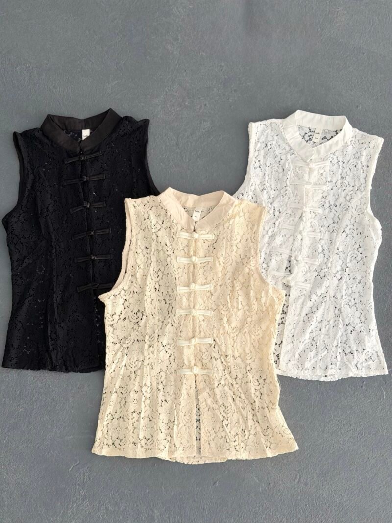 V229 - Musculosa china encaje