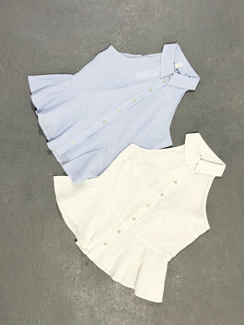 V244 - Camisa rayado s/mangas